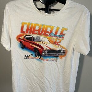 Vintage appearance 1972 Chevy Chevelle Graphic White T-Shirt